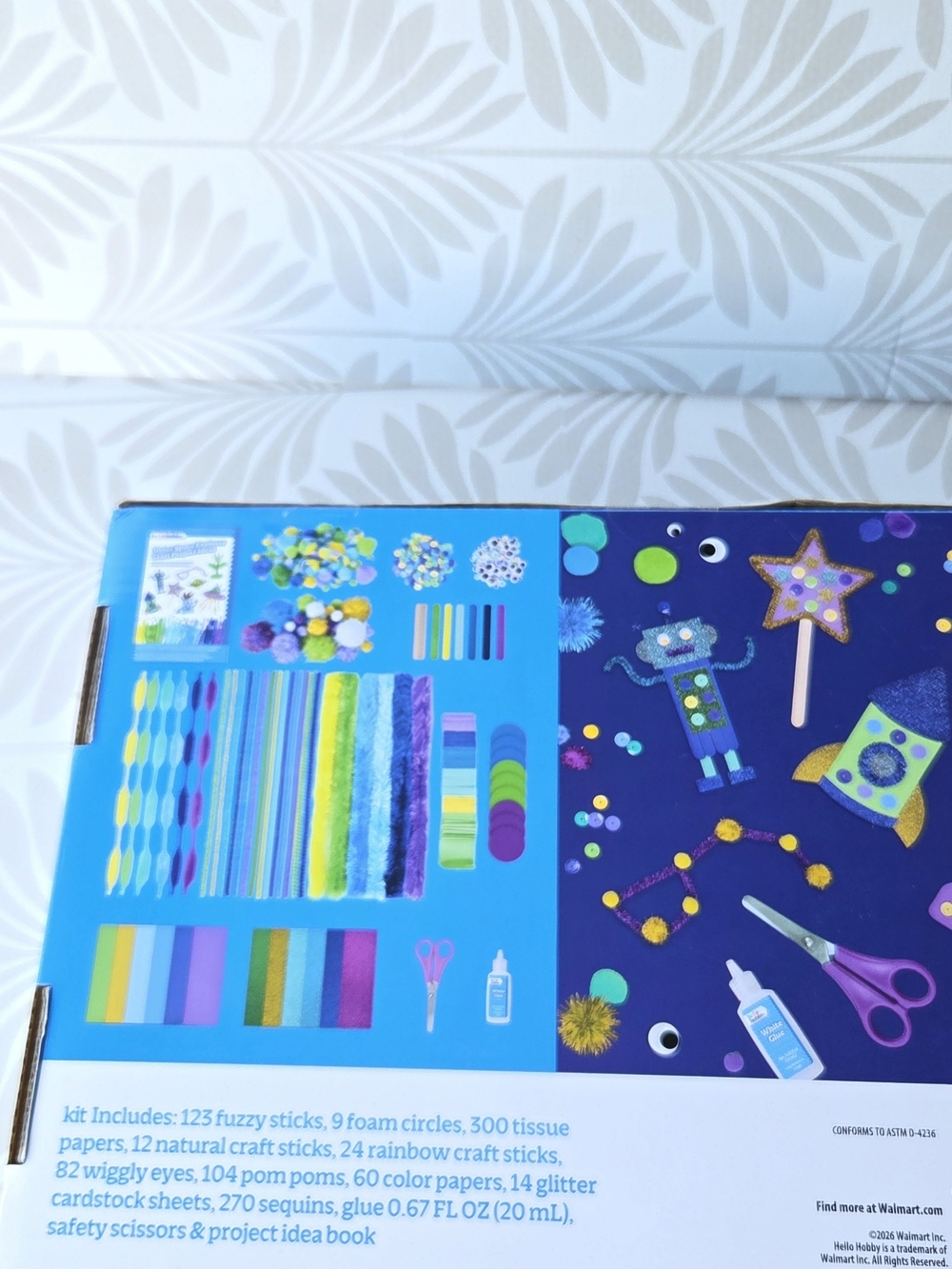 Kids Craft Kit — Colorful Blue Party Craft Set